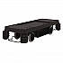 Partially Assembled Premium Housekeeping Cart, Plastic, 1 Shelf, 24 x 62.13 x 49.75, Black (HKC2002)