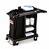 Compact Standard Housekeeping Cart, Plastic, 1 Shelf, 23.25