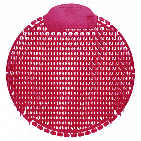 Slant7 with Terminator Urinal Screen, Forest Scent, Red, 5/Box (S7TBX)