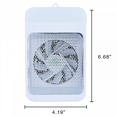 ourfreshE Dispenser, 2.71 x 4.19 x 6.68, White (OFECABEA)