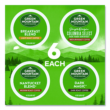 Regular Variety Pack Coffee K-Cups, Assorted Flavors, 96/Carton (9974CT)