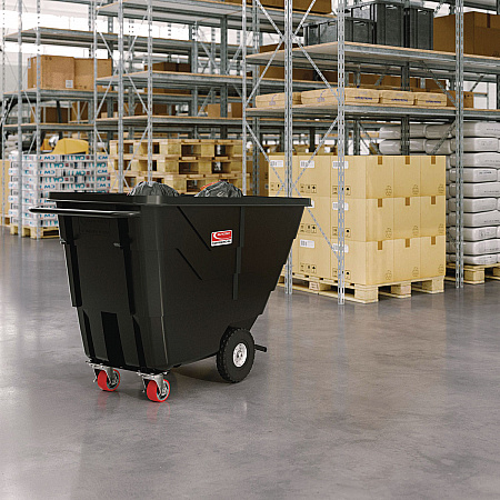 0.5 cu yd Light Duty Tilt Truck, 850 lb Capacity, Black (RMTTLD504F1D)