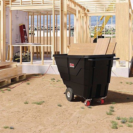 0.5 cu yd Light Duty Tilt Truck, 850 lb Capacity, Black (RMTTLD504F1D)