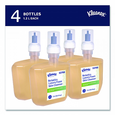 Botanics Luxury Foam Skin Cleanser, Fresh Scent, 1,200 mL Refill, 4/Carton (52788)