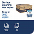 Surface Cleaning Wet Wipe, 1-Ply, 6 x 6, Lemon, White, 900 Sheets, 4/Carton (192830)