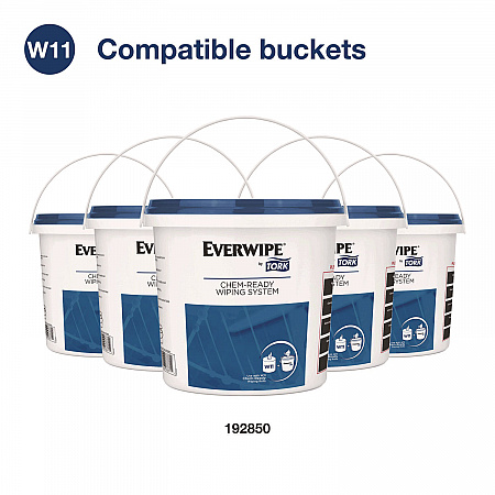 Chem-Ready Wiping Rolls, 1-Ply, 12 x 5.25, White, 180 Sheets, 6 Rolls/Carton (192840)