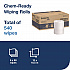 Everwipe by Tork Chem-Ready Wiping Rolls, 1-Ply, 12 x 12, White, 90 Sheets, 6 Rolls/Carton (192841)