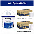 Chem-Ready Buckets, 8.5 x 7 x 7, White, 5/Carton (192850)