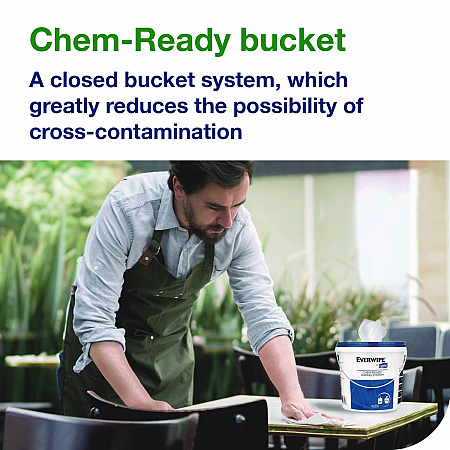 Chem-Ready Buckets, 8.5 x 7 x 7, White, 5/Carton (192850)