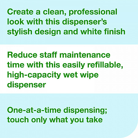 Centerfeed Wet Wipe Dispenser, 10.04 x 10.73 x 13.18, White (192851)
