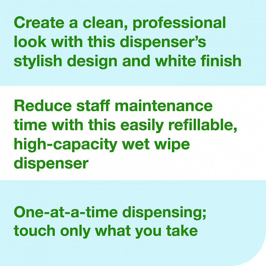 Centerfeed Wet Wipe Dispenser, 10.04 x 10.73 x 13.18, White (192851)