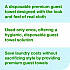 LinStyle Valet Guest Towel, 1-Ply, 11.5 x 17, White, 100/Pack, 5 Packs/Carton (716001)