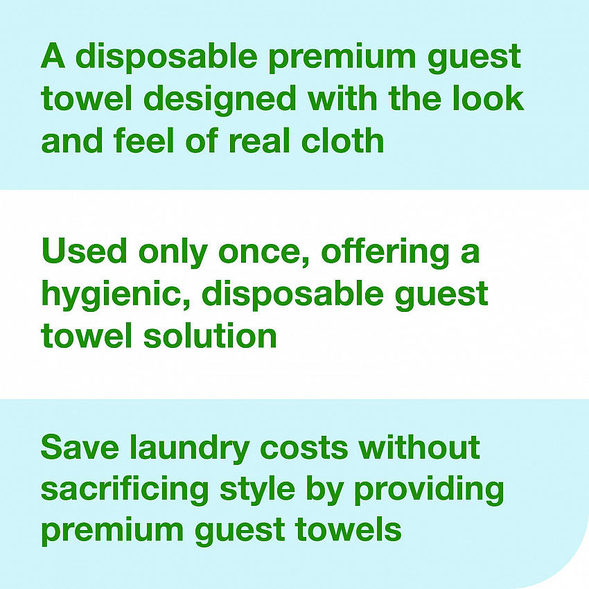 LinStyle Valet Guest Towel, 1-Ply, 11.5 x 17, White, 100/Pack, 5 Packs/Carton (716001)