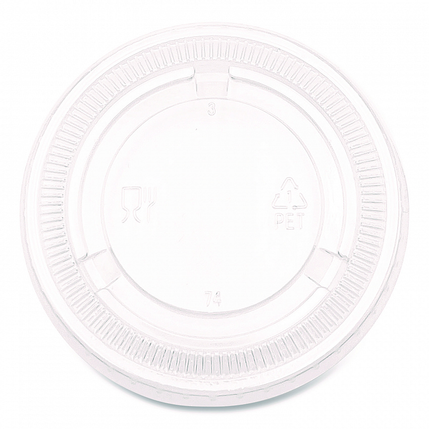 Souffle/Portion Cup Lids, Fits 3.25 oz to 5.5 oz Portion Cups, Plastic, Clear, 2,500/Carton (PRTLID4)