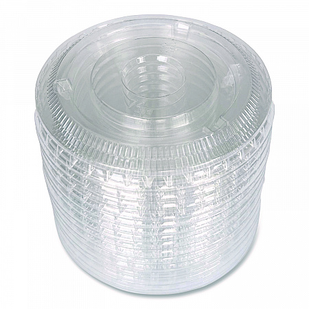 Souffle/Portion Cup Lids, Fits 3.25 oz to 5.5 oz Portion Cups, Plastic, Clear, 2,500/Carton (PRTLID4)