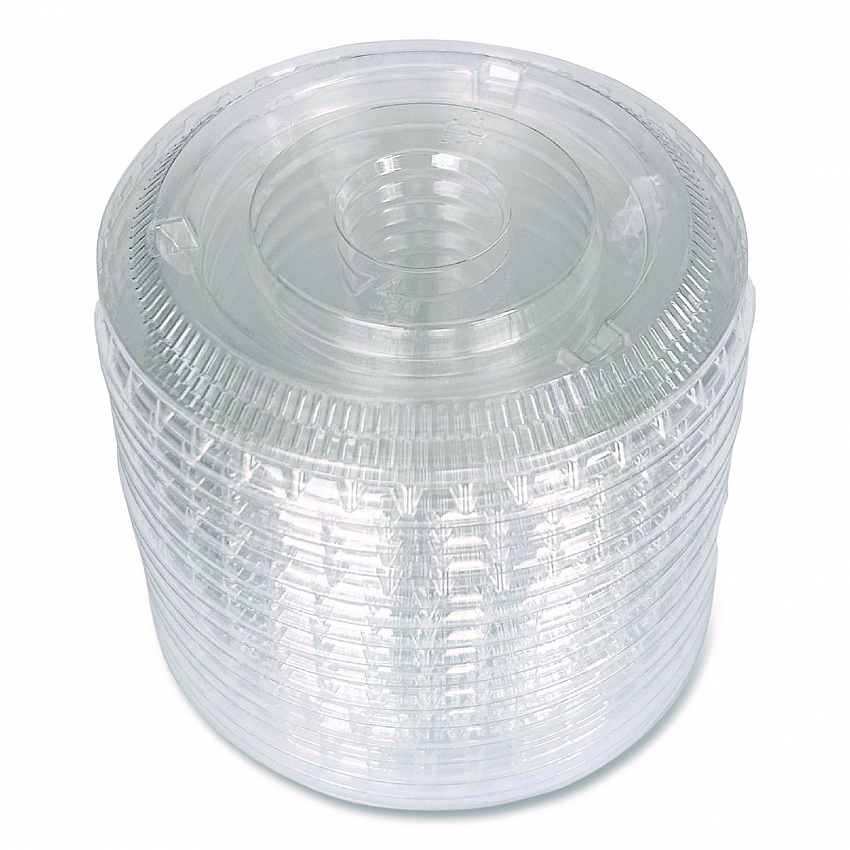 Souffle/Portion Cup Lids, Fits 3.25 oz to 5.5 oz Portion Cups, Plastic, Clear, 2,500/Carton (PRTLID4)