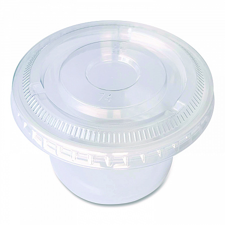 Souffle/Portion Cup Lids, Fits 3.25 oz to 5.5 oz Portion Cups, Plastic, Clear, 2,500/Carton (PRTLID4)