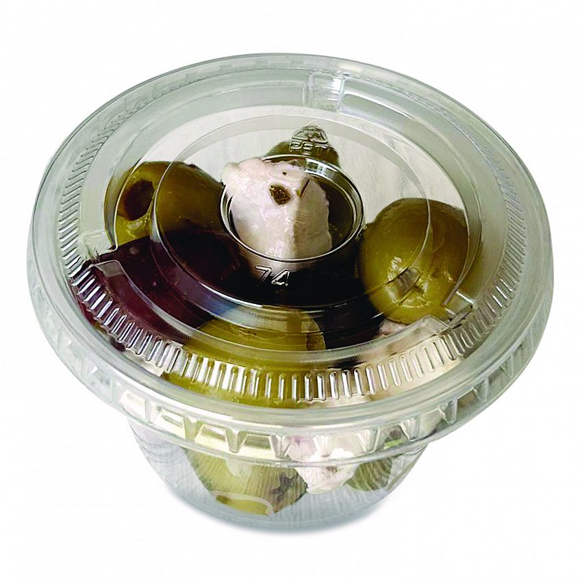 Souffle/Portion Cup Lids, Fits 3.25 oz to 5.5 oz Portion Cups, Plastic, Clear, 2,500/Carton (PRTLID4)