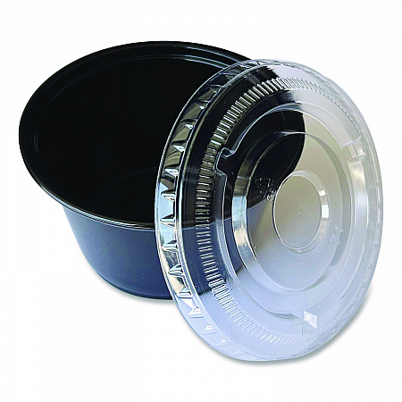 Souffle/Portion Cup Lids, Fits 3.25 oz to 5.5 oz Portion Cups, Plastic, Clear, 2,500/Carton (PRTLID4)