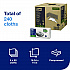 Industrial Heavy-Duty Cleaning Cloth, 1-Ply, 13.97 x, 4.25, Unscented, White, 60 Cloths, 4/Carton (570481)