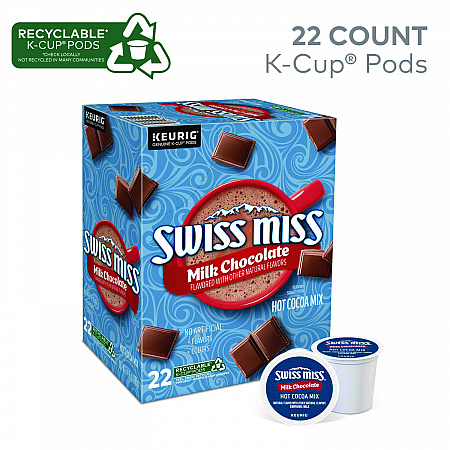 Milk Chocolate Hot Cocoa K-Cups, 22 Pods/Box (8292)