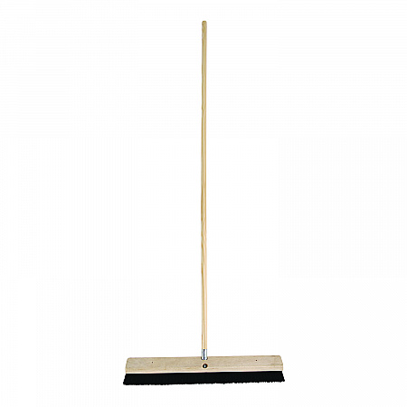 Metal Tip Threaded Hardwood Broom Handle, 0.94