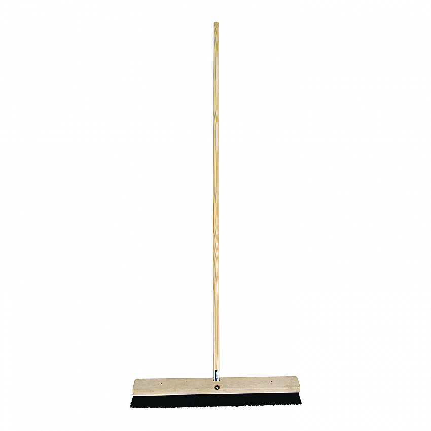 Metal Tip Threaded Hardwood Broom Handle, 0.94" dia x 60", Natural (136)