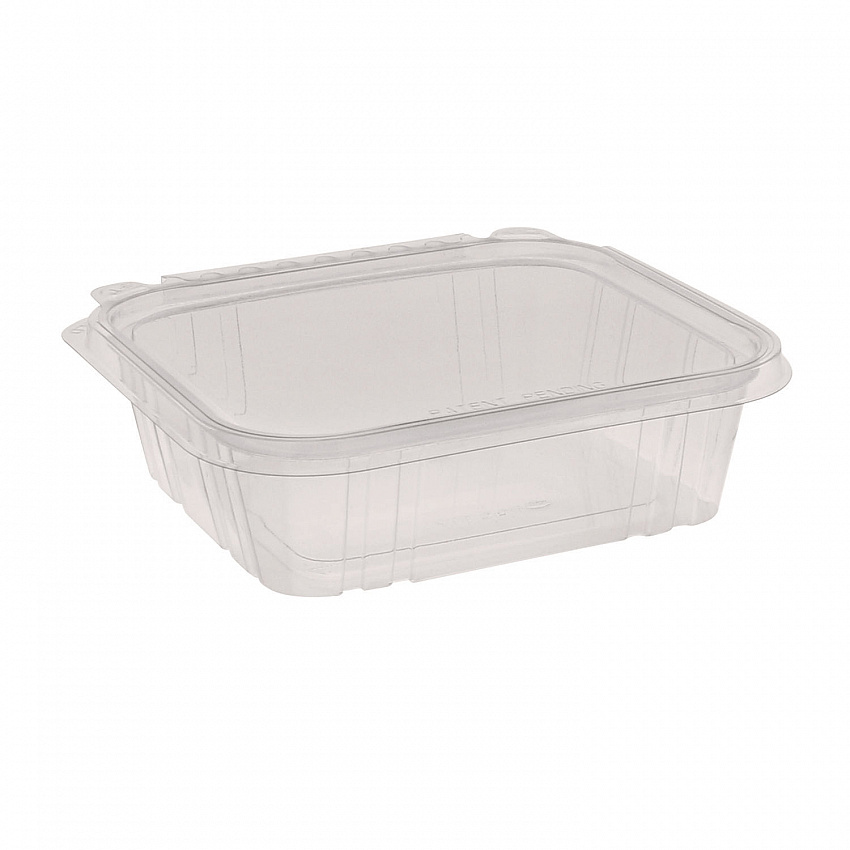 EarthChoice Tamper Evident Recycled Hinged Lid Deli Container, 24 oz, 7.25 x 6.37 x 2, Clear, Plastic, 231/Carton (TEHL7X624)