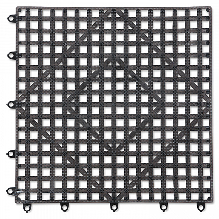 Versa-Mat Bar-Shelf Liner, Plastic, 12w x 12d x 0.25h, Black, 24/Carton (VM5280BK)