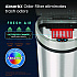 Sensor Trash Can, Half-Round Cylinder, 13 gal, Plastic/Stainless Steel, Silver (HLS13HX)