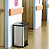 Step Pedal Trash Can with AirStep Technology, 13 gal, Plastic/Stainless Steel, Silver (HLS13SS)