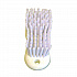 Scrub Brush, White Polypropylene Bristles, 6