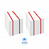 Antimicrobial Foodservice Wipers, 1-Ply, 12 x 21, Red/White, 150/Carton (FS150W)