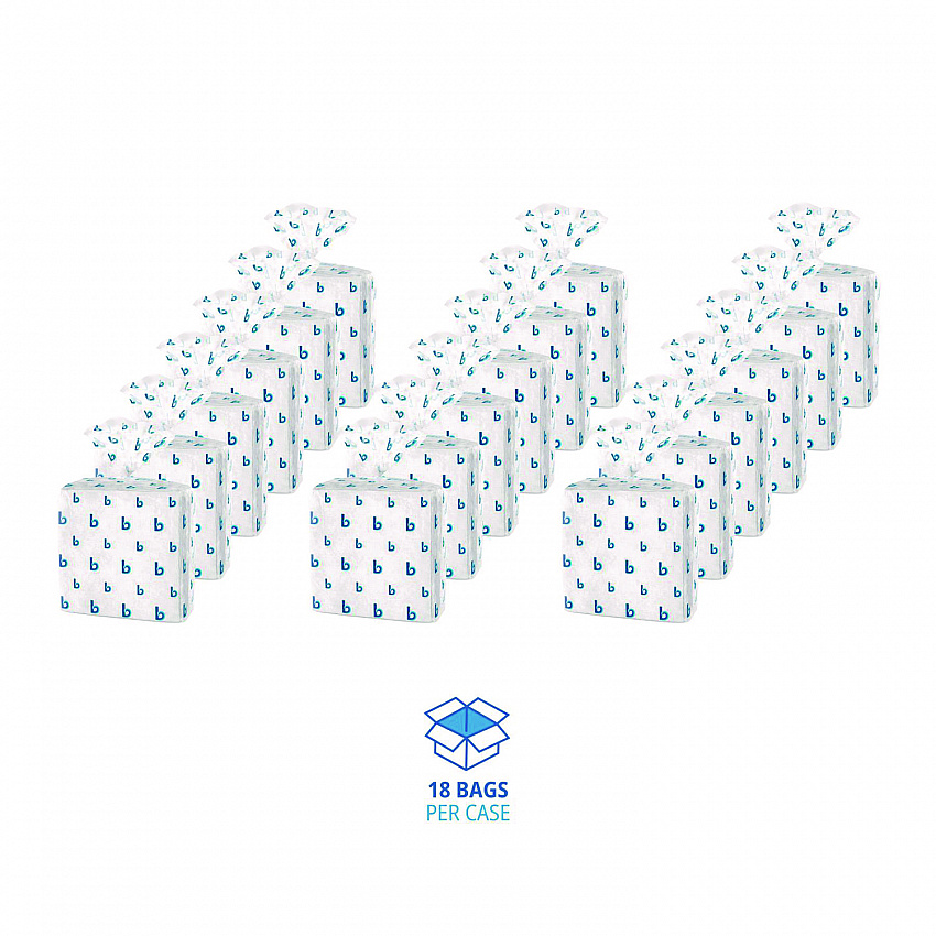 Hydrospun Wipers, 1-Ply, 12 x 13, White, 50/Bag, 18 Bags/Carton (HS900W)