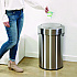 Swing Top Trash Can, 17 gal, Stainless Steel, Silver (HLS17FTS)
