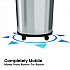 Extra-Large Sensor Trash Can with Wheels, 18 gal, Plastic/Stainless Steel (HLS18RC)
