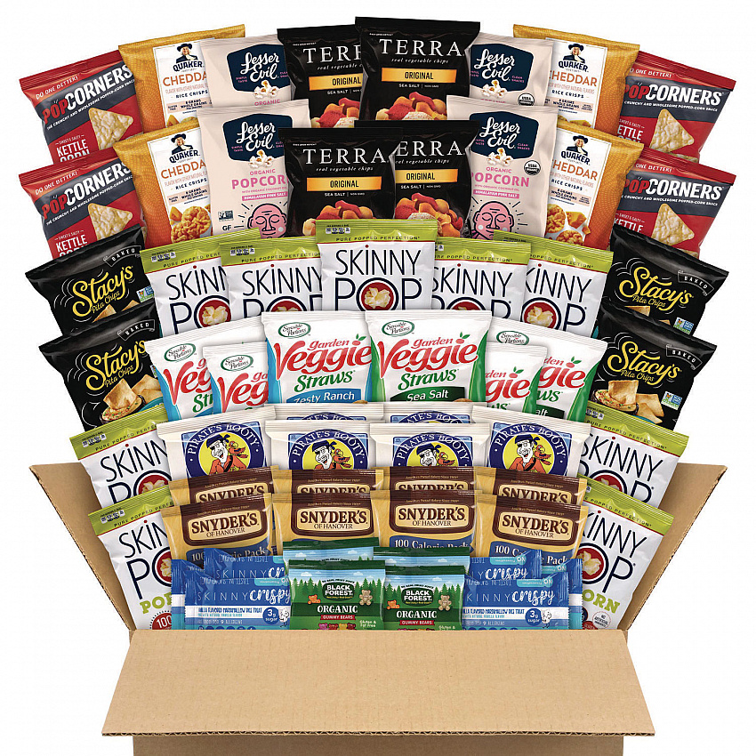 Big Healthy Snack Box, 61 Assorted Snacks/Box (700S0025)