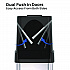 Dual Push Door Trash Can, 24 gal, Stainless Steel, Silver/Black (HLS24DPO)