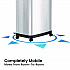 Dual Push Door Trash Can, 24 gal, Stainless Steel, Silver/Black (HLS24DPO)