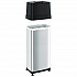 Dual Push Door Trash Can, 24 gal, Stainless Steel, Silver/Black (HLS24DPO)