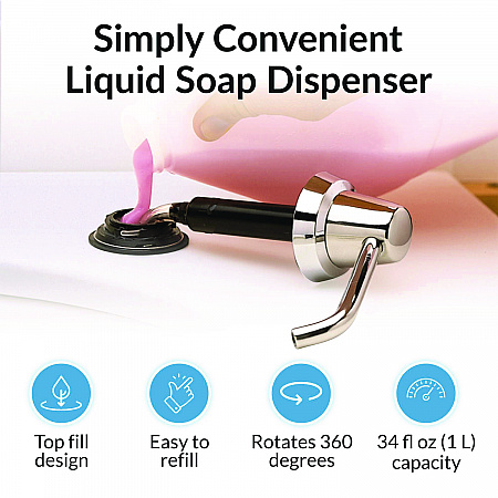 Bottle Cap for B-22 Soap Dispenser, Black (82294)