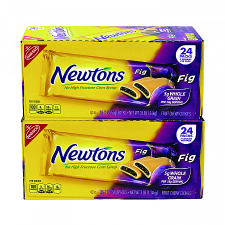 Fig Newtons, 2 oz Pack, 2 Cookies/Pack, 24 Packs/Box (22000462)