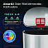 Fire-Resistant Step Pedal Trash Can, 13 gal, Plastic/Stainless Steel, Silver (HLSS13DFR)