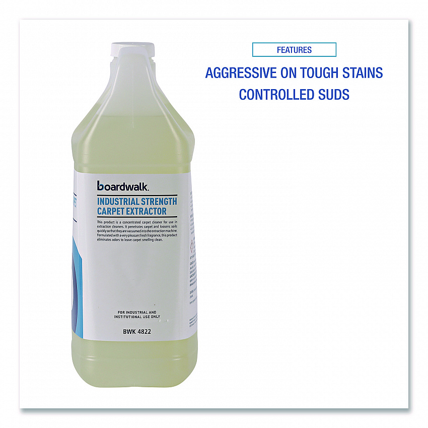 Industrial Strength Carpet Extractor, Clean Scent, 1 gal Bottle (4822EA)