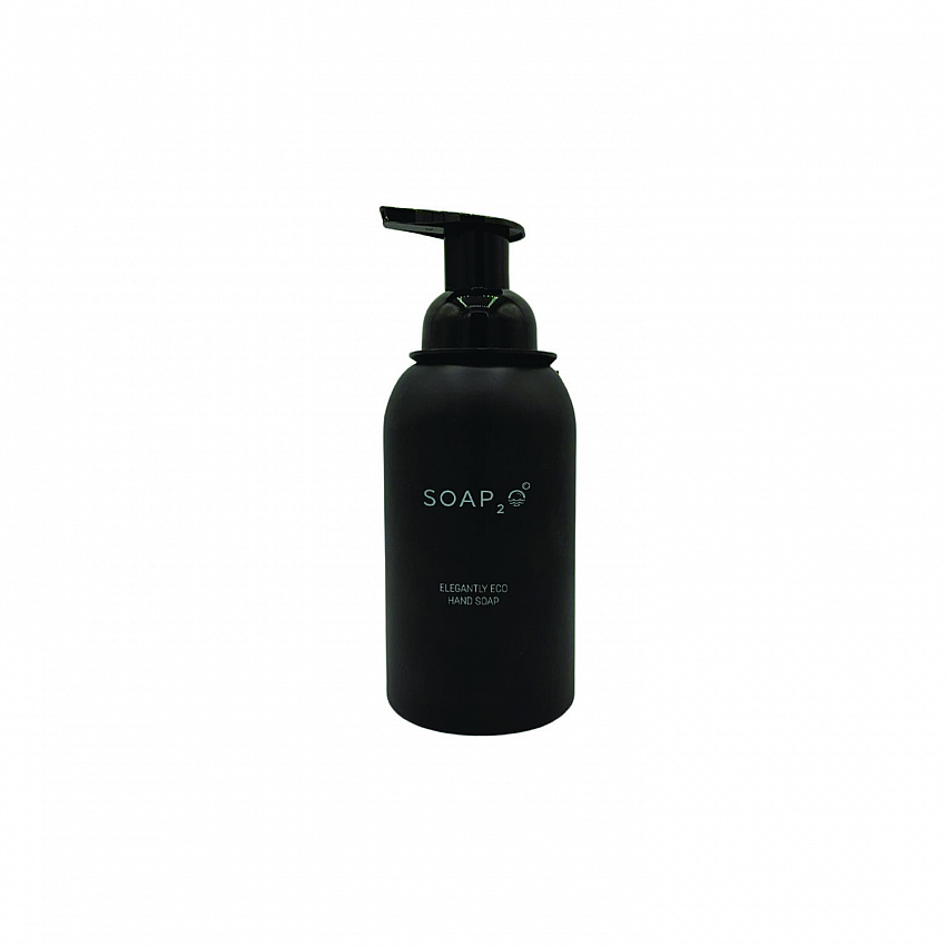 Eco Glass Bottle Soap Dispenser, 350 mL, Black, 30/Carton (S2OMD350BD)