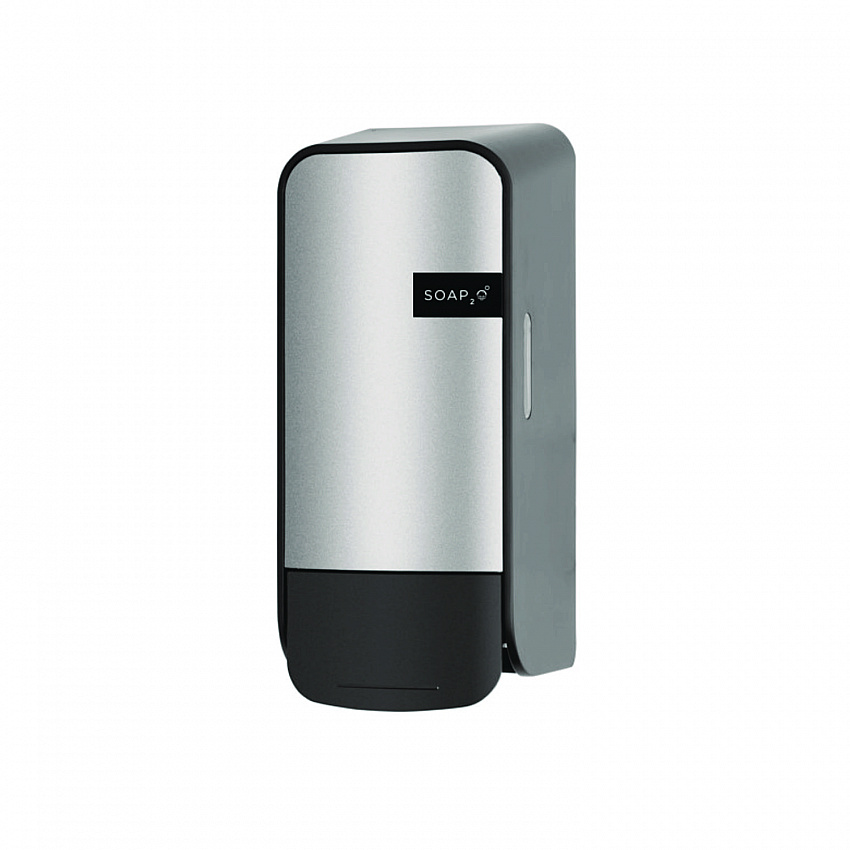 Wall Mounted Dispenser, 1,000 mL, 5 x 5 x 11, Black/Faux Stainless Steel, 12/Carton (2100BS13SPR)