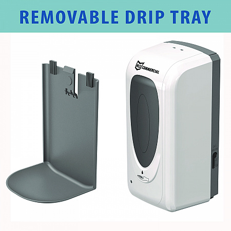 Sanitizer Dispenser, 4.6 x 4.5 x 17, Silver (HLSSDW01)