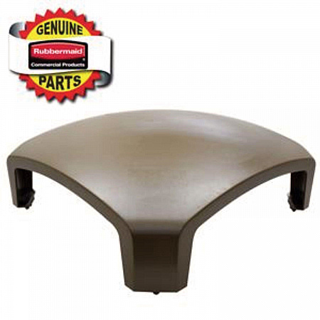 Dome Top for Landmark Series Waste Receptacle, Square, 26 x 16 x 11.25, Driftwood (3975L1DWOOD)