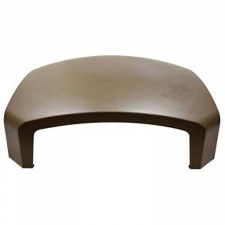 Dome Top for Landmark Series Waste Receptacle, Square, 26 x 16 x 11.25, Driftwood (3975L1DWOOD)
