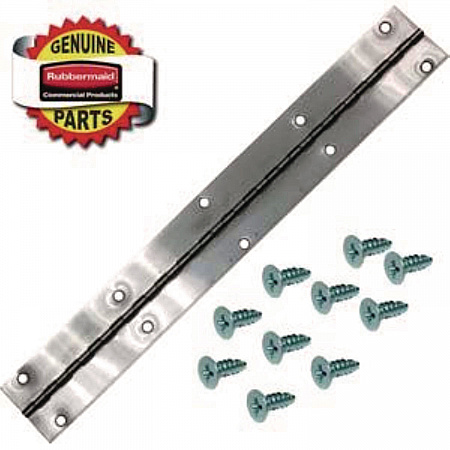 Hinge with Hardware for Container, 1.5 x 18 x 0.5, Gray (FG3975L90000)